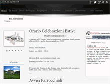 Tablet Screenshot of parrocchiasantafamiglia.net